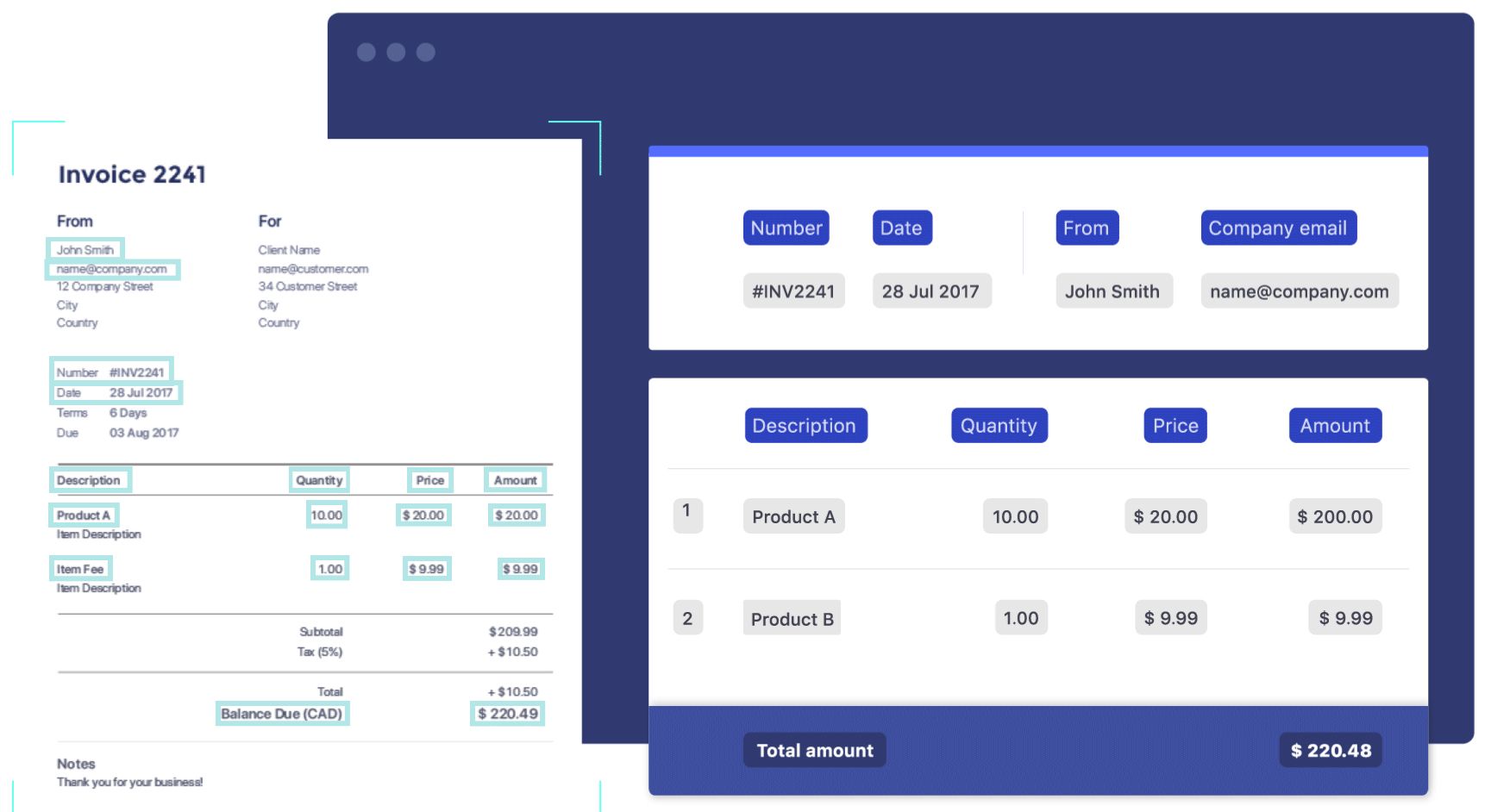 Invoice processing using Blue Prism RPA