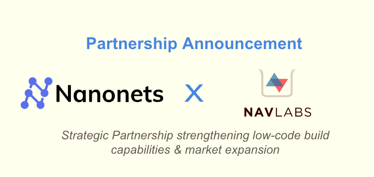 Nanonets announces strategic partnership with NavLabs